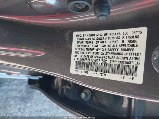 Honda r18z1 2015 19XFB2F77FE271562 Image 9