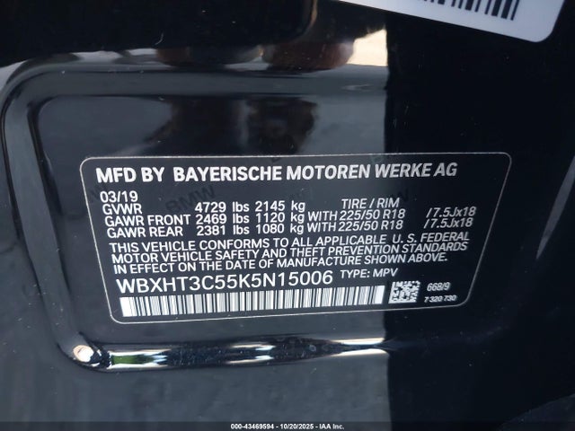 WBXHT3C55K5N15006 BMW X1 Xdrive28i