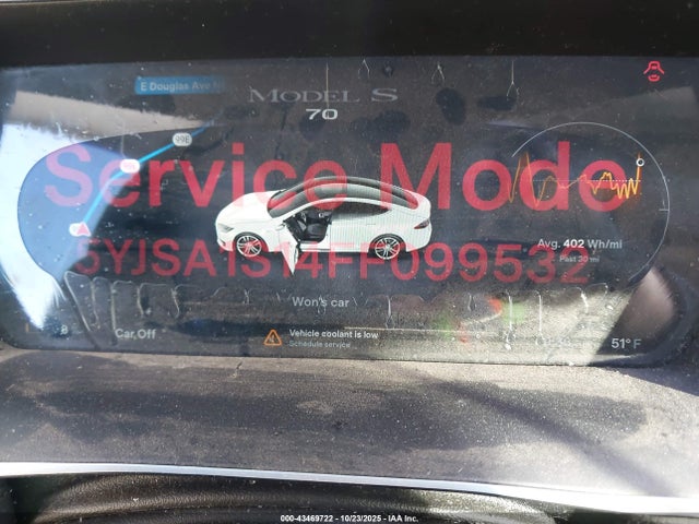 2015 TESLA MODEL S 5YJSA1S14FF099532 Photo 6