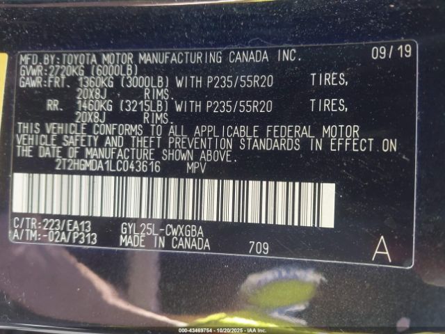 2020 LEXUS RX 450H 2T2HGMDA1LC043616 Photo 8