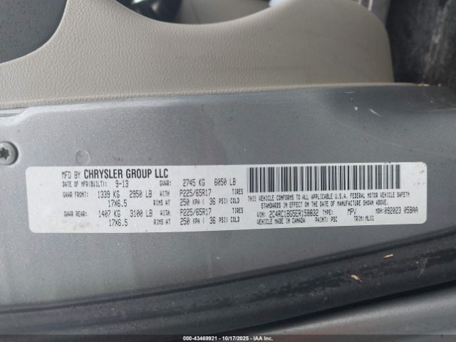 2014 CHRYSLER TOWN & COUNTRY 2C4RC1BG5ER158832 Photo 8