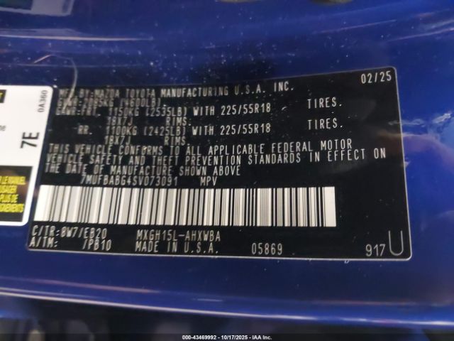 2025 TOYOTA COROLLA CROSS HYBRID 7MUFBABG4SV073091 Photo 8