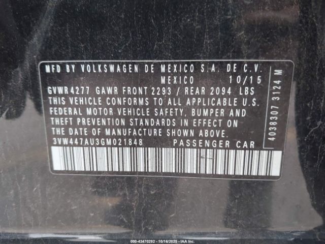 2016 VOLKSWAGEN GOLF GTI 3VW447AU3GM021848 Photo 8