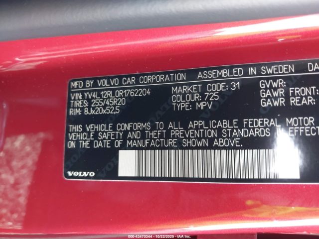 2024 VOLVO XC60 YV4L12RL0R1762204 Photo 8