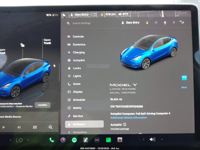 2024 TESLA MODEL Y 7SAYGAEEXRF206288 Photo 6