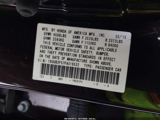 2015 ACURA TLX 19UUB2F57FA019532 Photo 8