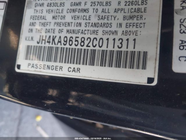 2002 ACURA RL JH4KA96582C011311 Photo 8