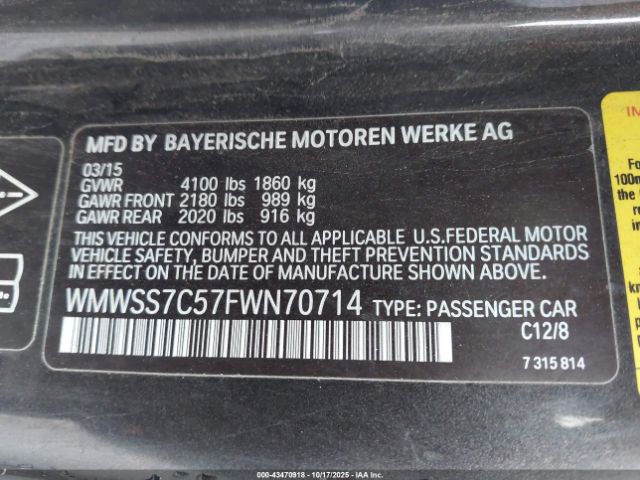 2015 MINI PACEMAN WMWSS7C57FWN70714 Photo 8