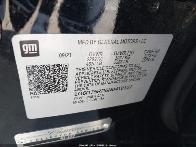 2022 CADILLAC CT4-V 1G6D75RP6N0410127 Photo 8