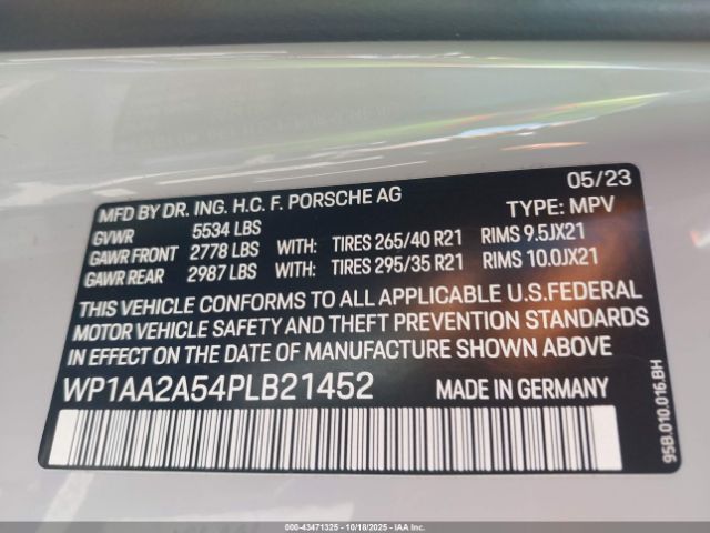 2023 PORSCHE MACAN WP1AA2A54PLB21452 Photo 8