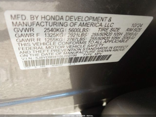 2025 ACURA MDX 5J8YD9H41SL002796 Photo 8