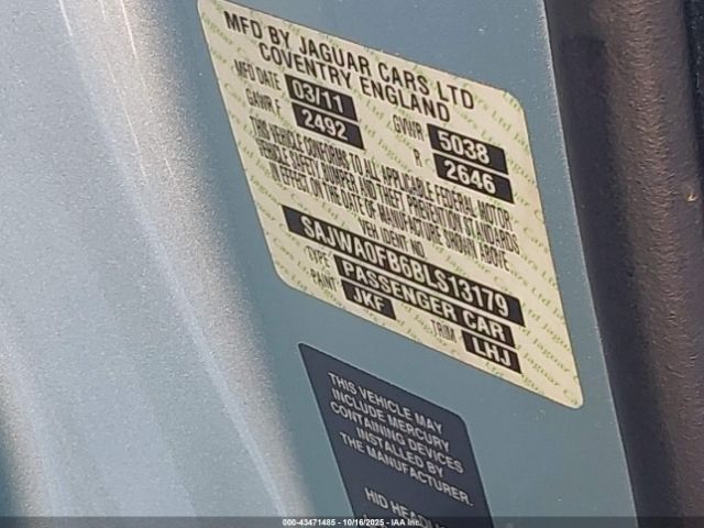 2011 JAGUAR XF SAJWA0FB6BLS13179 Photo 8