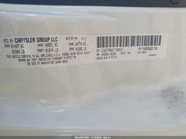 2012 FIAT 500 3C3CFFBR0CT109015 Photo 8