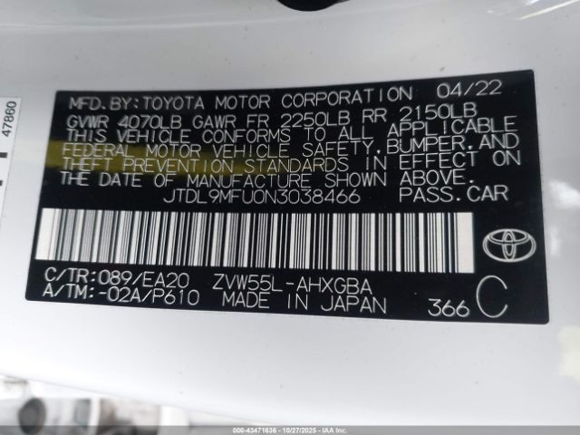 2022 TOYOTA PRIUS JTDL9MFU0N3038466 Photo 8