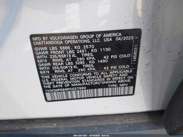 Volkswagen ID.4 PRO 2023 1V2CMPE89PC027990 Image 9