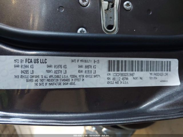 2016 DODGE DART 1C3CDFBB3GD519487 Photo 8