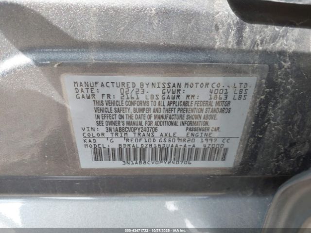2023 NISSAN SENTRA 3N1AB8CV0PY240706 Photo 8