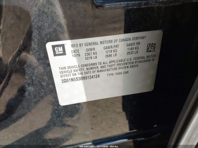 2017 CADILLAC XTS 2G61N5S38H9134124 Photo 8