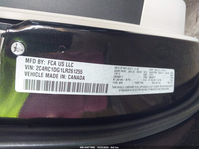 2020 CHRYSLER VOYAGER 2C4RC1DG1LR261255 Photo 8