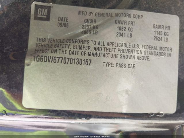 2007 CADILLAC STS 1G6DW677070130167 Photo 8