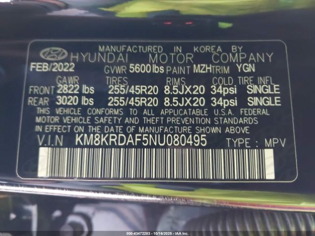 2022 HYUNDAI IONIQ 5 KM8KRDAF5NU080495 Photo 8