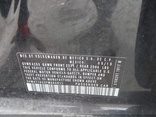 2015 VOLKSWAGEN GOLF GTI 3VW4T7AU3FM094610 Photo 8