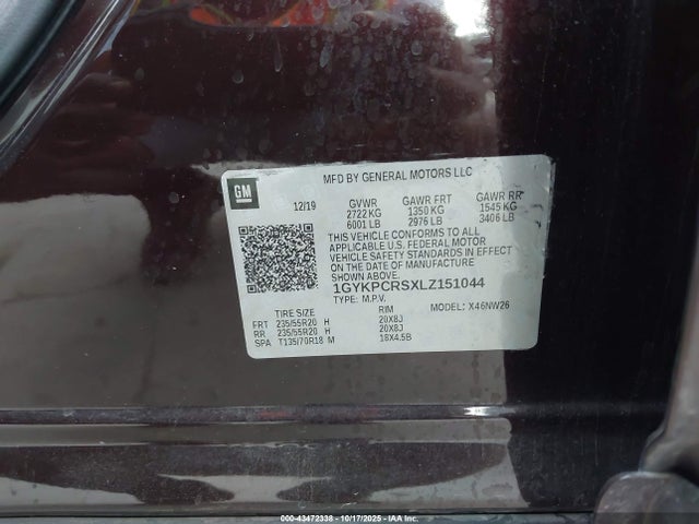 2020 CADILLAC XT6 1GYKPCRSXLZ151044 Photo 8