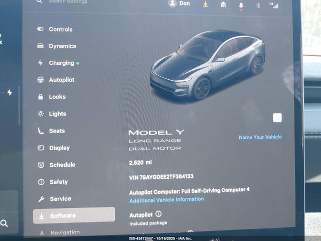 Продажа на аукционе авто 2026 Tesla Model Y, vin: 7SAYGDEE2TF364133, номер лота: 43472447