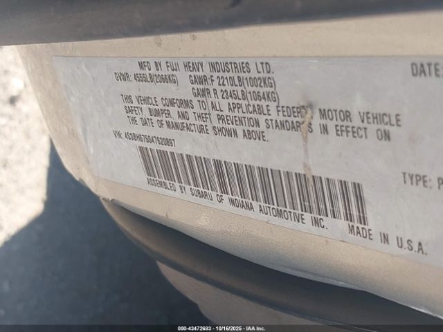 2004 SUBARU OUTBACK 4S3BH675047620897 Photo 8