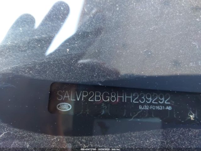 2017 LAND ROVER RANGE ROVER EVOQUE SALVP2BG8HH239292 Photo 8