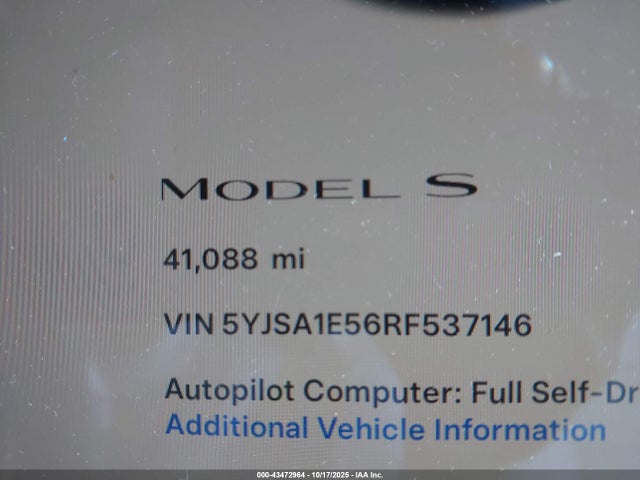 2024 TESLA MODEL S 5YJSA1E56RF537146 Photo 6