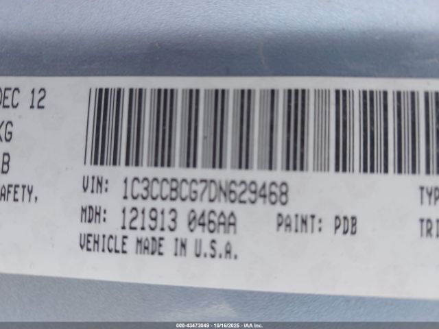 2013 CHRYSLER 200 1C3CCBCG7DN629468 Photo 8