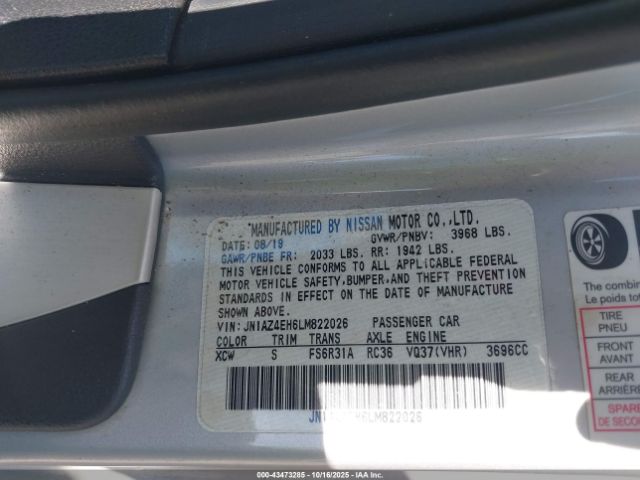 2020 NISSAN 370Z JN1AZ4EH6LM822026 Photo 8