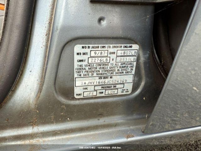 1988 JAGUAR XJ6 SAJHV1646JC524369 Photo 8