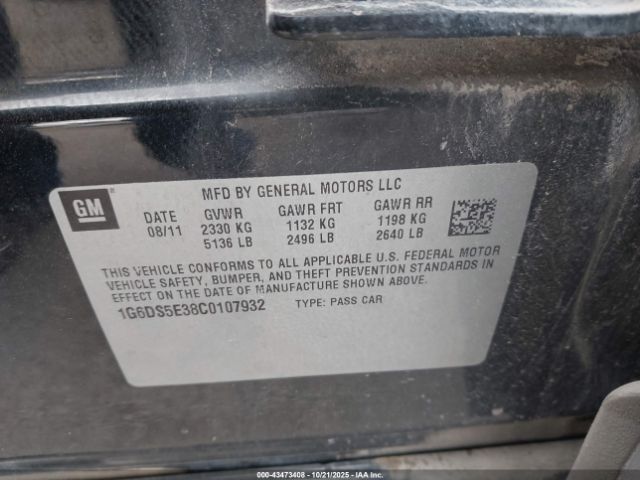 2012 CADILLAC CTS 1G6DS5E38C0107932 Photo 8