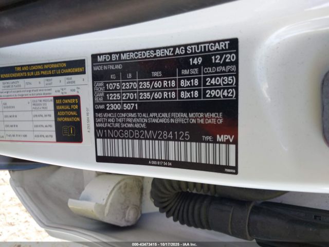 2021 MERCEDES-BENZ GLC 300 W1N0G8DB2MV284125 Photo 8