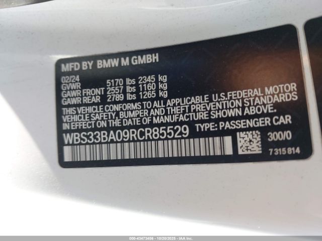 2024 BMW M4 WBS33BA09RCR85529 Photo 8