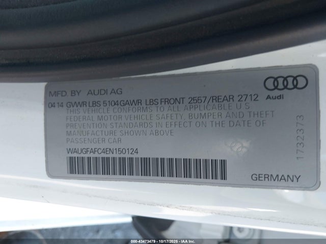 2014 AUDI A6 WAUGFAFC4EN150124 Photo 8