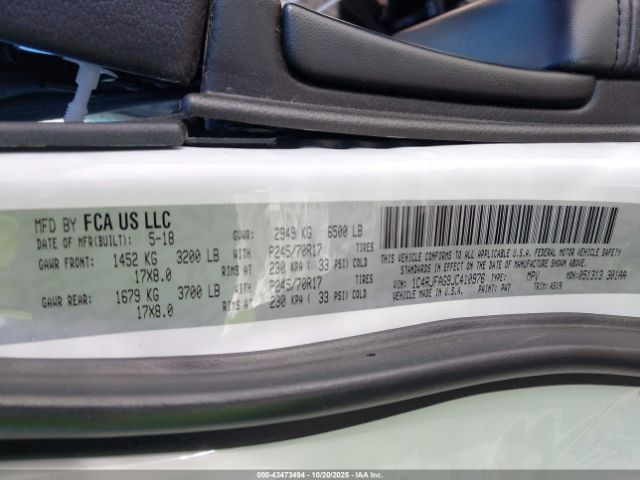 2018 JEEP GRAND CHEROKEE 1C4RJFAG9JC410976 Photo 8