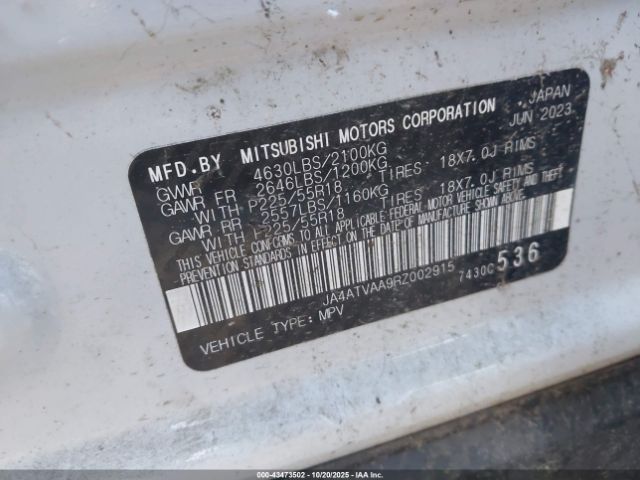 2024 MITSUBISHI ECLIPSE CROSS JA4ATVAA9RZ002915 Photo 8