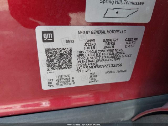 2023 CADILLAC XT5 1GYKNDRS7PZ132856 Photo 8