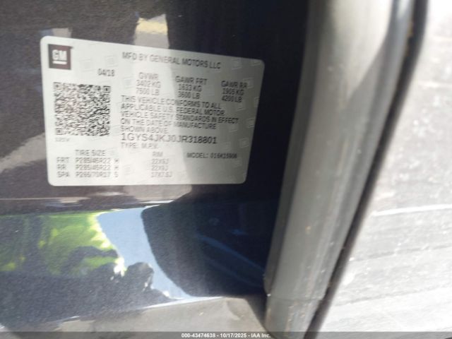 2018 CADILLAC ESCALADE ESV 1GYS4JKJ0JR318801 Photo 8