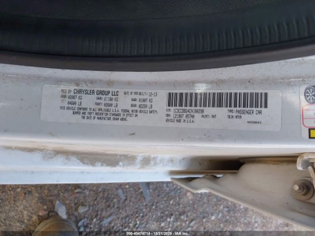 2014 CHRYSLER 200 1C3CCBBG4EN180298 Photo 8