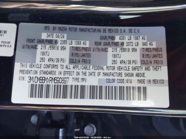 2024 MAZDA CX-30 3MVDMBBMXRM690897 Photo 8