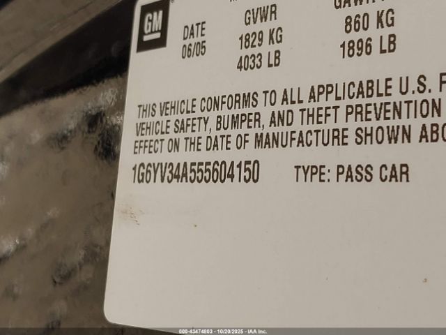 2005 CADILLAC XLR 1G6YV34A555604150 Photo 8