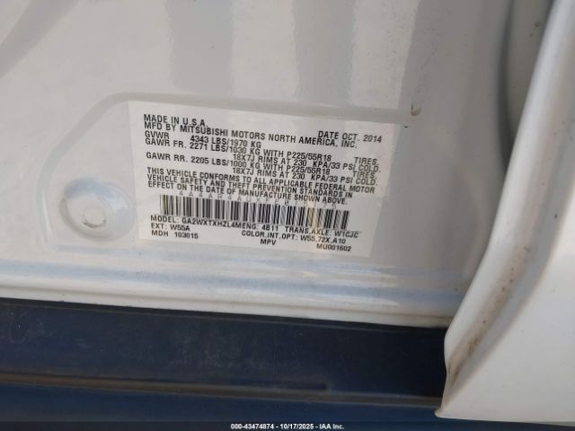 2015 MITSUBISHI OUTLANDER SPORT 4A4AR4AUXFE015175 Photo 8