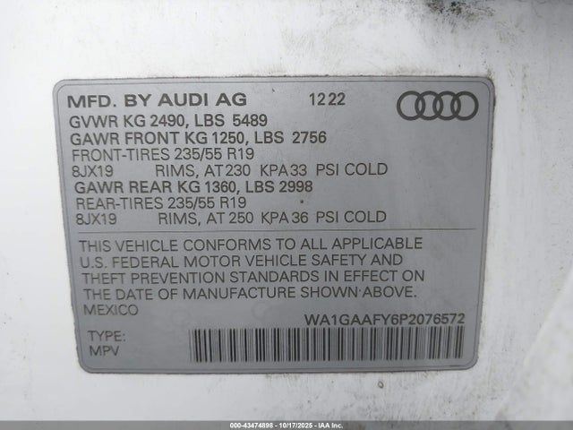 2023 AUDI Q5 WA1GAAFY6P2076572 Photo 8
