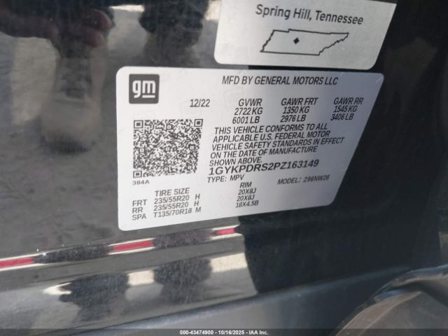 2023 CADILLAC XT6 1GYKPDRS2PZ163149 Photo 8