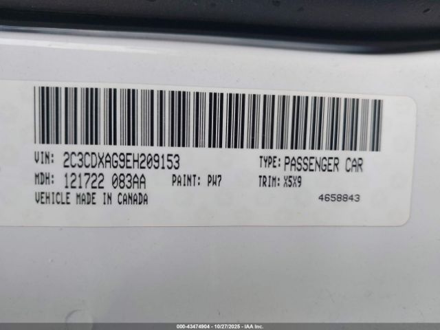 2014 DODGE CHARGER 2C3CDXAG9EH209153 Photo 8