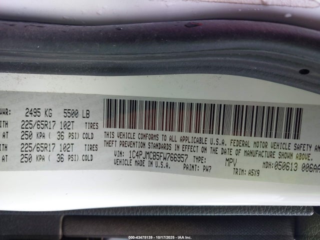 Jeep Cherokee Latitude 2015 1C4PJMCB5FW766957 Image 26